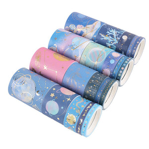 Galaxy Series Gold Foiled Universe Washi Tape Set (20 Rolls)