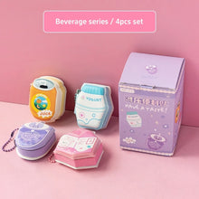 Load image into Gallery viewer, Kawaii Sip &amp; Snack Memo Pad Set – Dessert Café Edition
