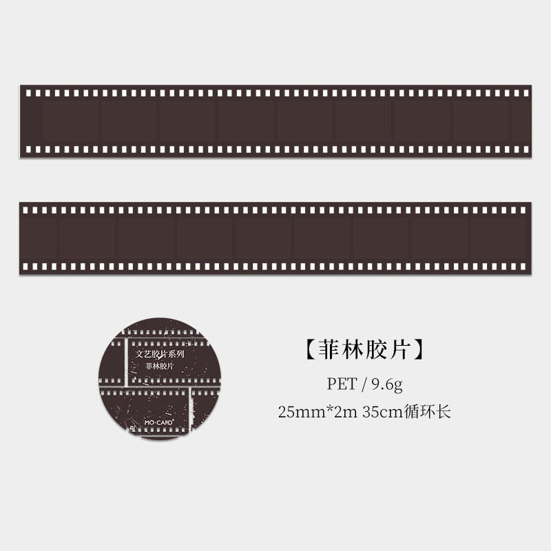 Vintage Literary Film Series Masking Washi Tape