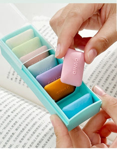 Macaron Color Cute Mini Eraser Sets