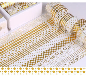 The Floating Series Gold Foiled Washi Tape Sets (10 pcs a set)