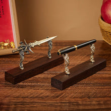 Load image into Gallery viewer, Heritage Rest Solid Wood Pen Stand – Artisan Edition
