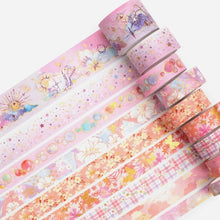 Load image into Gallery viewer, Mystic Gold Foil Washi Tape Set – Wide Craft Edition
