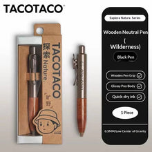 Load image into Gallery viewer, TACOTACO MiniClick Pocket Gel Pen – Wooden Grip Edition
