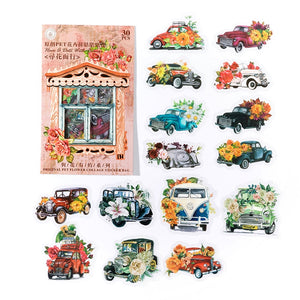 Charming Flower Date Stickers - 6 Designs