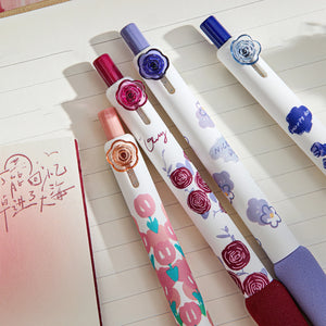 Floral Bloom Gel Pens - (4 pcs a set)