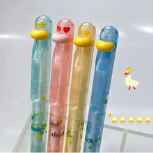 Load image into Gallery viewer, Crystal Duckie Gel Pen Set – Kawaii Writing Edition
