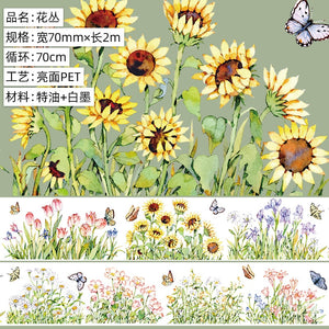 Japanese Floral Heaven Transparent Extra Large  Washi Tape Sets (21 Designs)