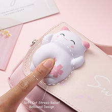 Load image into Gallery viewer, Sweet Kitty Large Pink Pencil Case
