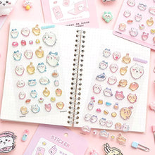 Load image into Gallery viewer, 🌸 Chiikawa Puffy Friends Sticker Set – Kawaii Edition
