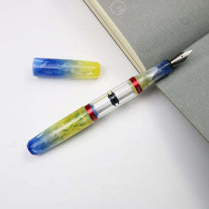GlassyGrip Dual Nib Fountain Pens