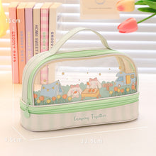 Load image into Gallery viewer, Animal Party - Double Layer Large Capacity Transparent Pencil Case
