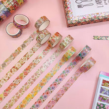 Load image into Gallery viewer, Marigold Medley Floral Washi Tape Set
