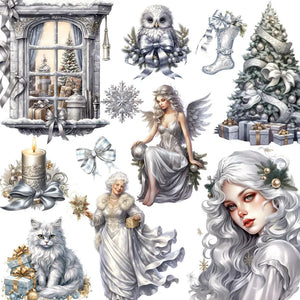 Crystalline Christmas Adornments Stickers - Limited Edition