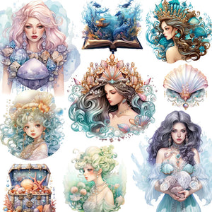 Queen of Ocean Shells Stickers - Limited Edition