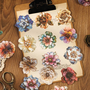 Vintage Style Flower Island Stickers