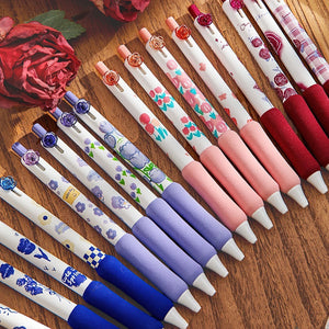 Floral Bloom Gel Pens - (4 pcs a set)