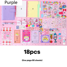 Load image into Gallery viewer, Pastel Pages A6 Ring Planner – Kawaii Edition
