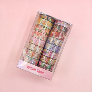 Marigold Medley Floral Washi Tape Set
