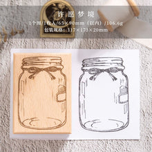 Load image into Gallery viewer, Vintage Dream in Bottle Large Wooden Stamps (6 Design)
