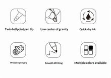 Load image into Gallery viewer, TACOTACO MiniClick Pocket Gel Pen – Wooden Grip Edition
