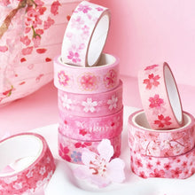 Load image into Gallery viewer, 🌸 Sakura Blossom Washi Tape Collection – Spring Edition

