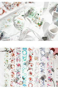 Vintage Flower Sea Decorative Masking Washi Tape