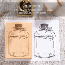 Load image into Gallery viewer, Vintage Dream in Bottle Large Wooden Stamps (6 Design)
