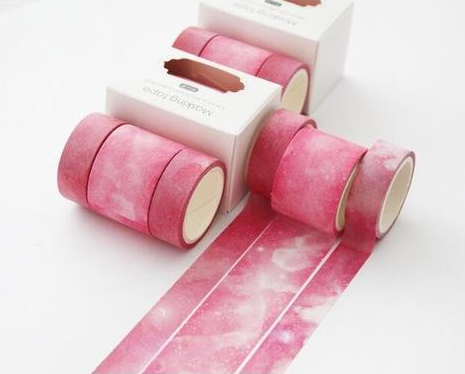 Pink Galaxy Washi Tape Set - Original Kawaii Pen