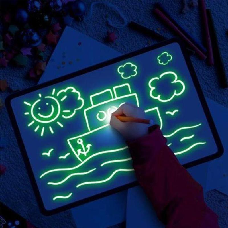 3pcs Set) Drawing Pens for Glow In The Dark Neon Doodle Board