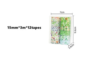 Spring Floral Series Washi Tape Set - Limited Edition