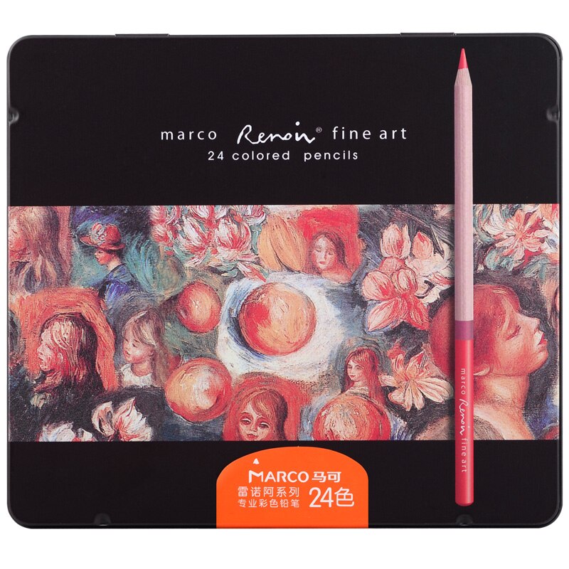 Marco Renoir Professional Oil-Based & Watercolor Sketching Colored Pencil Sets