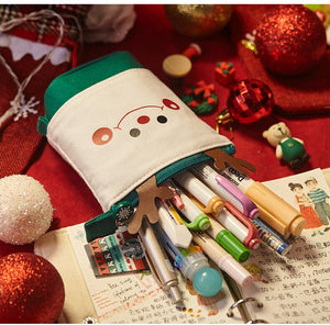 Merry Christmas Cute Sliding Pencil Cases