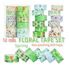 Load image into Gallery viewer, Spring Floral Series Washi Tape Set - Limited Edition
