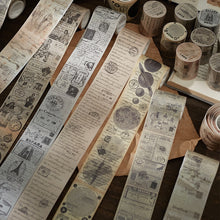 Load image into Gallery viewer, Vintage Style Retro Chronicle Masking Tapes (8 Designs)
