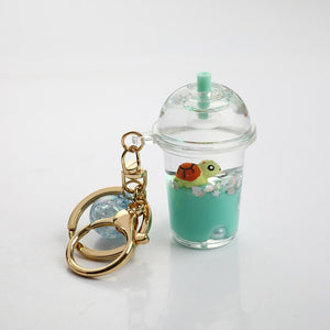 Charming Acrylic Drink Bottle Key Chains (7 colors)