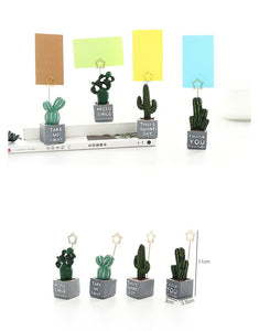 Mini Cactus Memo Pad/ Picture Holders