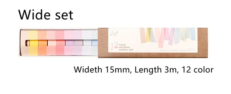 Stunning Macaron Color Washi Tape Sets