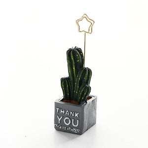 Mini Cactus Memo Pad/ Picture Holders