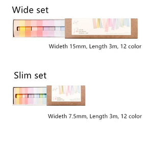 Stunning Macaron Color Washi Tape Sets