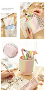 Rainbow Style Beautiful Sliding Pencil Case