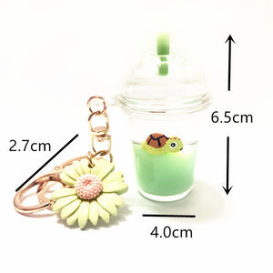 Charming Acrylic Drink Bottle Key Chains (7 colors)