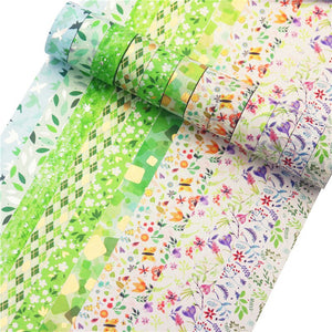 Spring Floral Series Washi Tape Set - Limited Edition