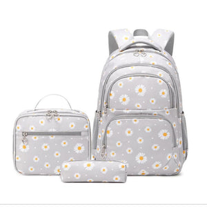 Kawaii Daisy Waterproof Backpack Sets (4 colors)