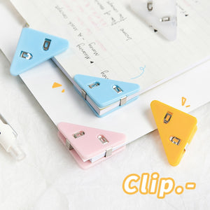 Mini Colorful Corner Paper Clip Sets (5pcs)
