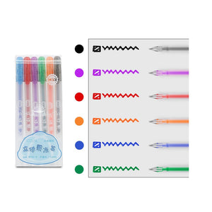 3D Bright Color Marker Pen Sets (6 pieces a set)