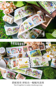 Pass By Earth Watercolor Washi Tapes (8 Designs)