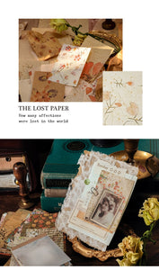 Vintage Style Private Collection Series Material Paper Set (100 pcs a set)