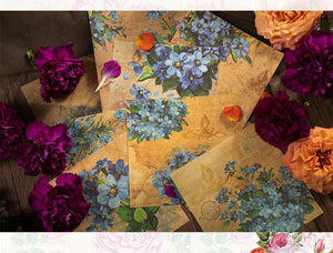 Vintage Roses Material Paper