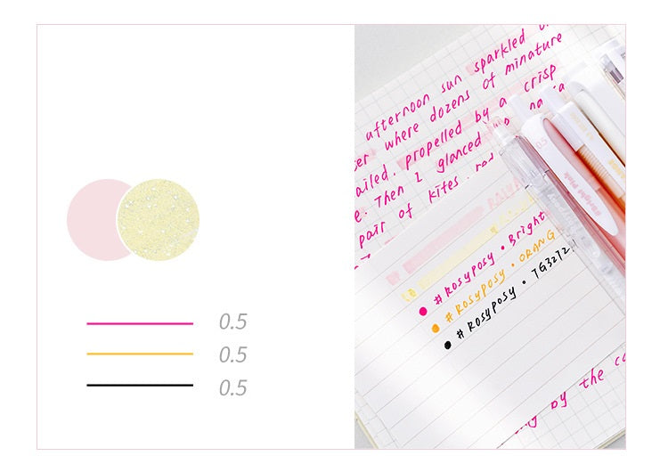 Color Note Writing Sets (4 colors) – Original Kawaii Pen